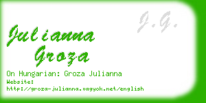 julianna groza business card